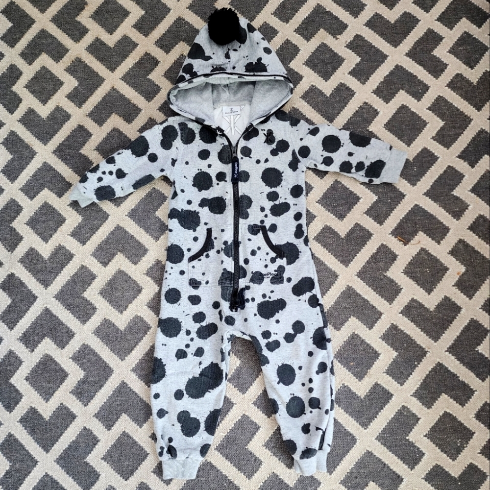 OnePiece Kid's Ink Splatter Jumpsuit - 18-24 months